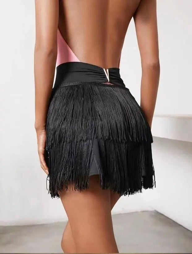 Ava Tassel Mini Skirt-Skirt-Secret Closet