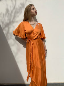 Nora Maxi Satin Dress-Dress-Secret Closet