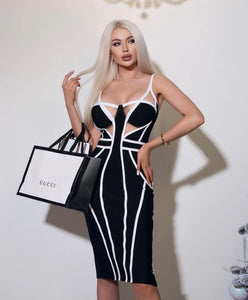 Elegant Bandage Dress-Dresses-Secret Closet
