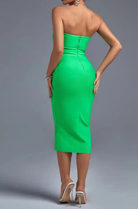 Hera Elegant Strapless Bandage Dress-Dresses-Secret Closet