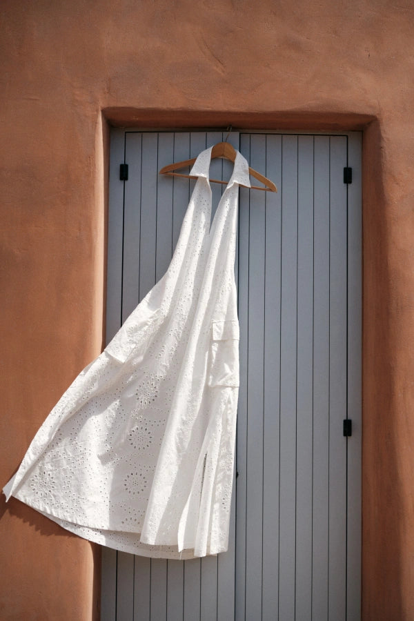 Celeste Whisper — The Collar-Back Muse-Dress-Secret Closet