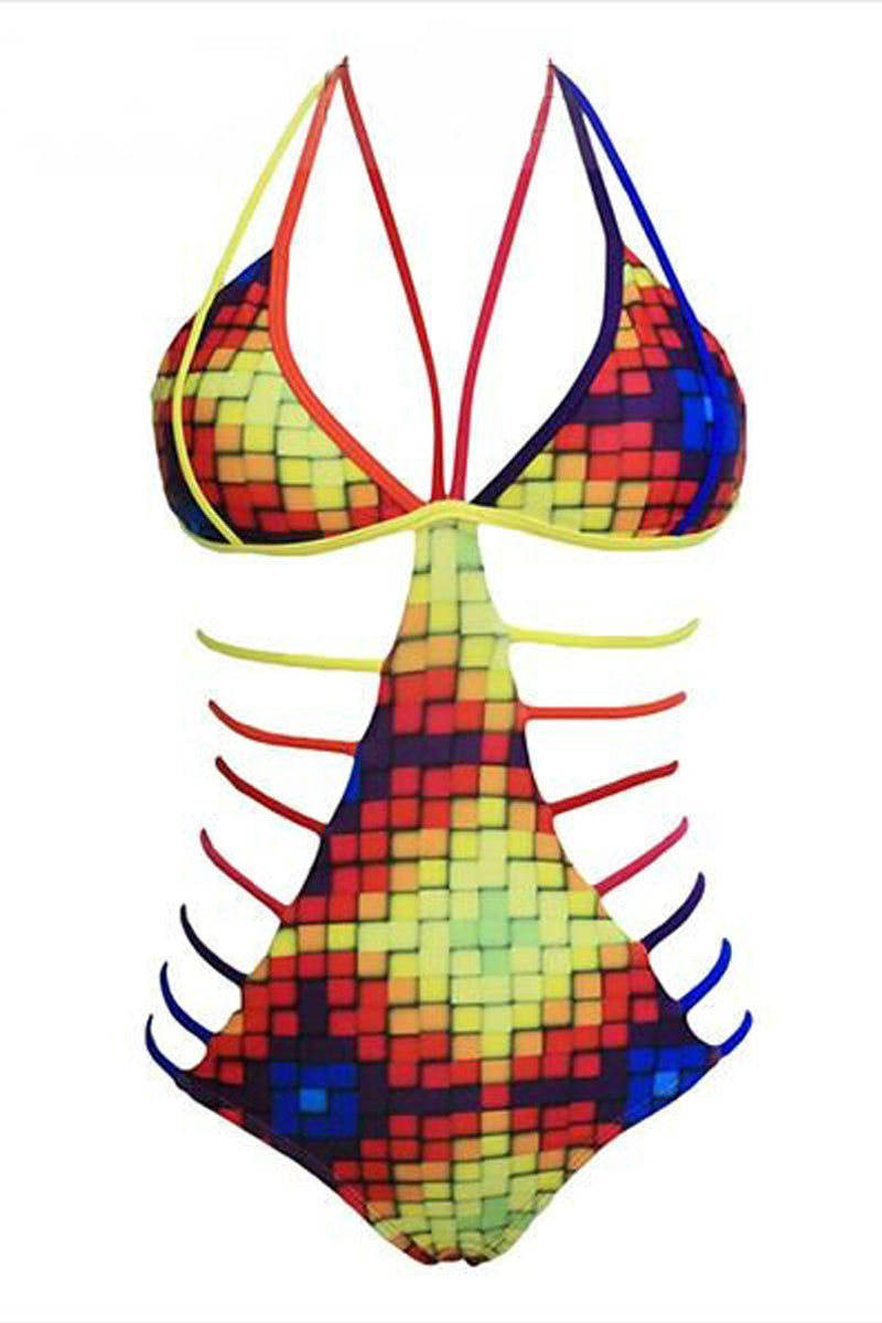 Multi-Strap Lace-Up Monokini-Monokini-Secret Closet