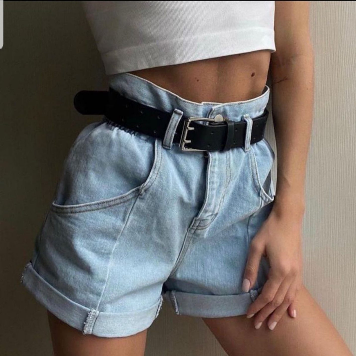 Jojo Denim Shorts-Shorts-Secret Closet