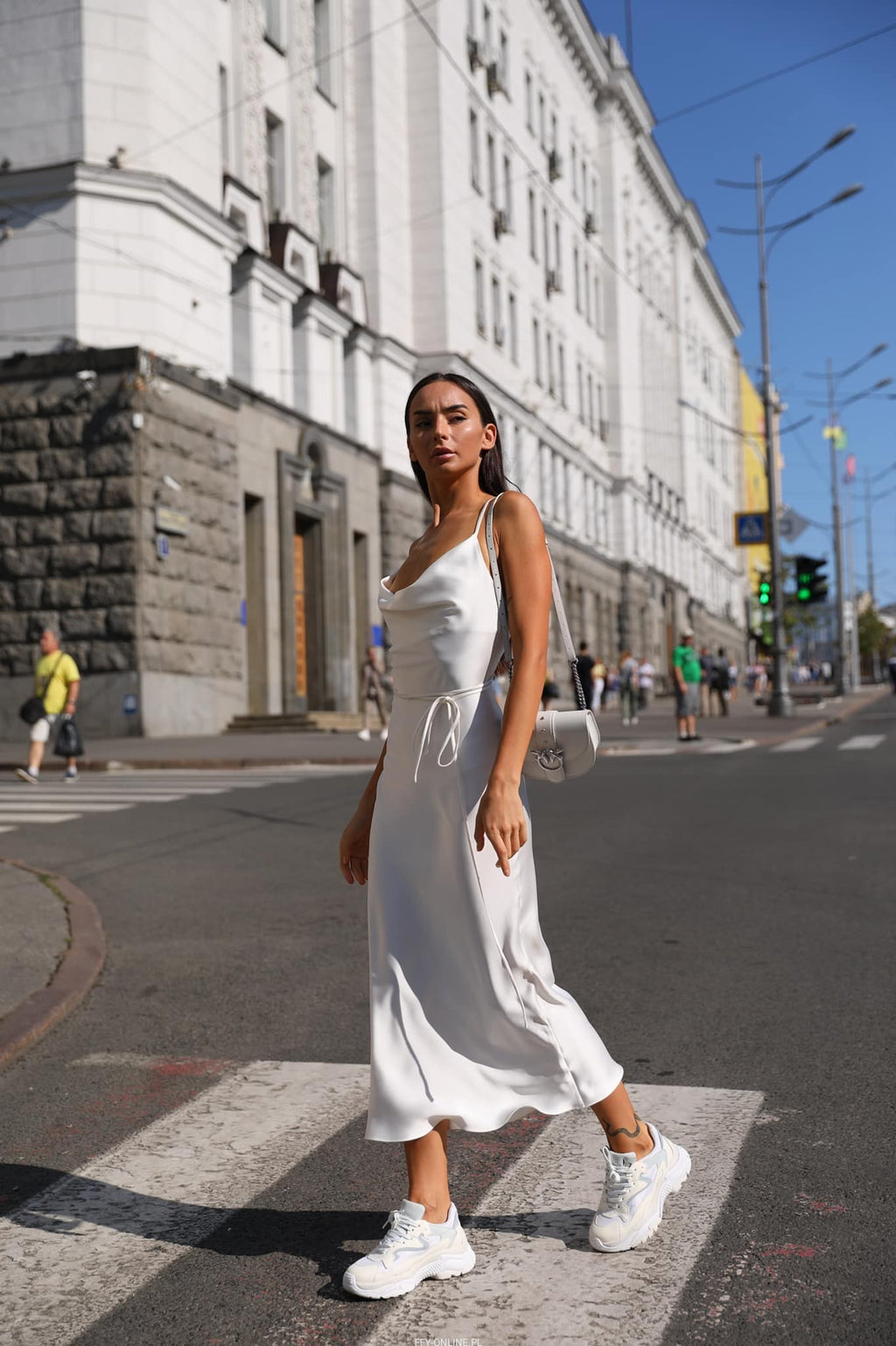 Aspa Maxi Satin Dress-Dress-Secret Closet