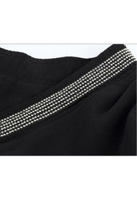 Black Long Sleeve Chiffon Shirt-Shirts-Secret Closet