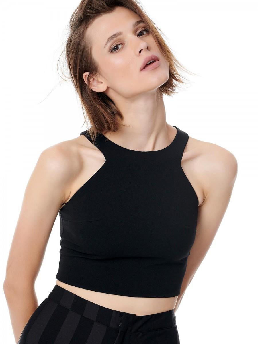 Racer Crop Top-Top-Secret Closet