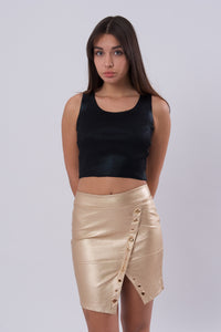 Mini Faux Leather Skirt-Skirts-Secret Closet