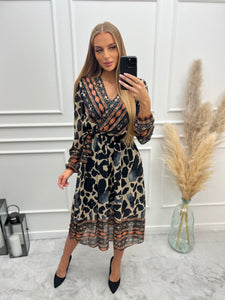 Baroque High Low Dress-Dress-Secret Closet