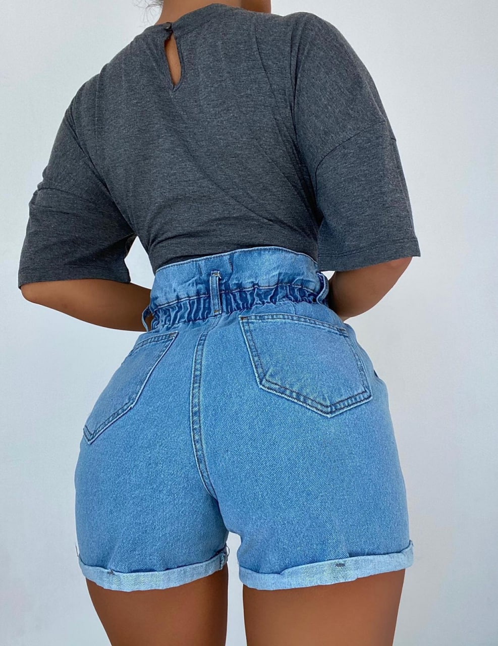 Jojo Denim Shorts-Shorts-Secret Closet