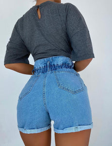 Jojo Denim Shorts-Shorts-Secret Closet
