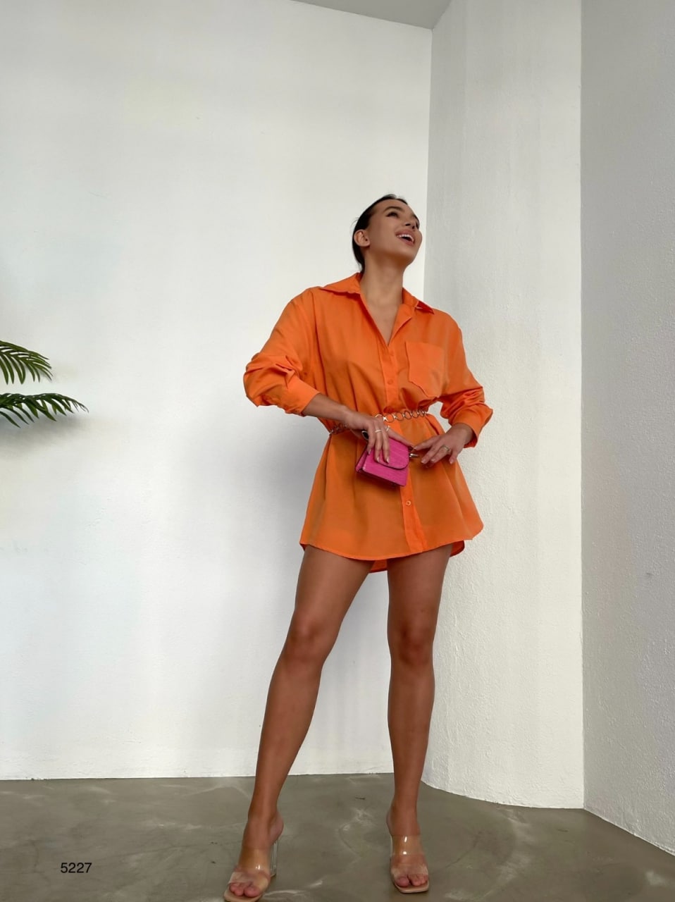 Shirt Dress-Shirts & Tops-Secret Closet
