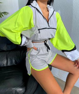 Neon Tricolor Lounge Set-Two Piece Set-Secret Closet
