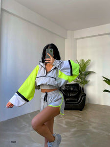 Neon Tricolor Lounge Set-Two Piece Set-Secret Closet
