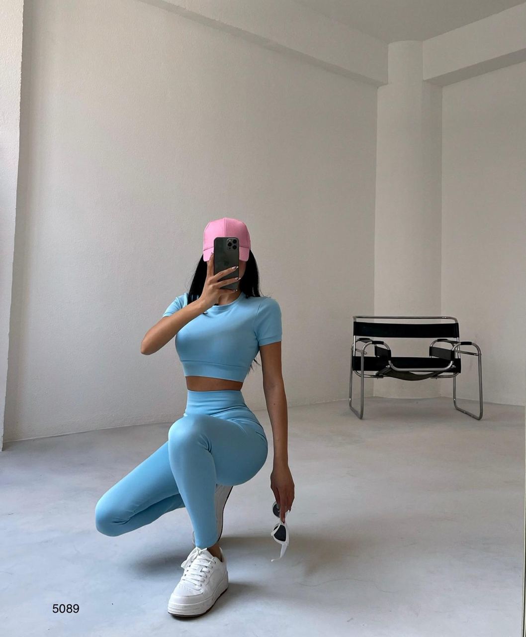 Aqua Fitness Activewear Set-Two Piece Set-Secret Closet