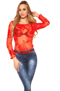 Hip Waist Belt With Red Strass-Belt-Secret Closet