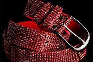 Hip Waist Belt With Red Strass-Belt-Secret Closet