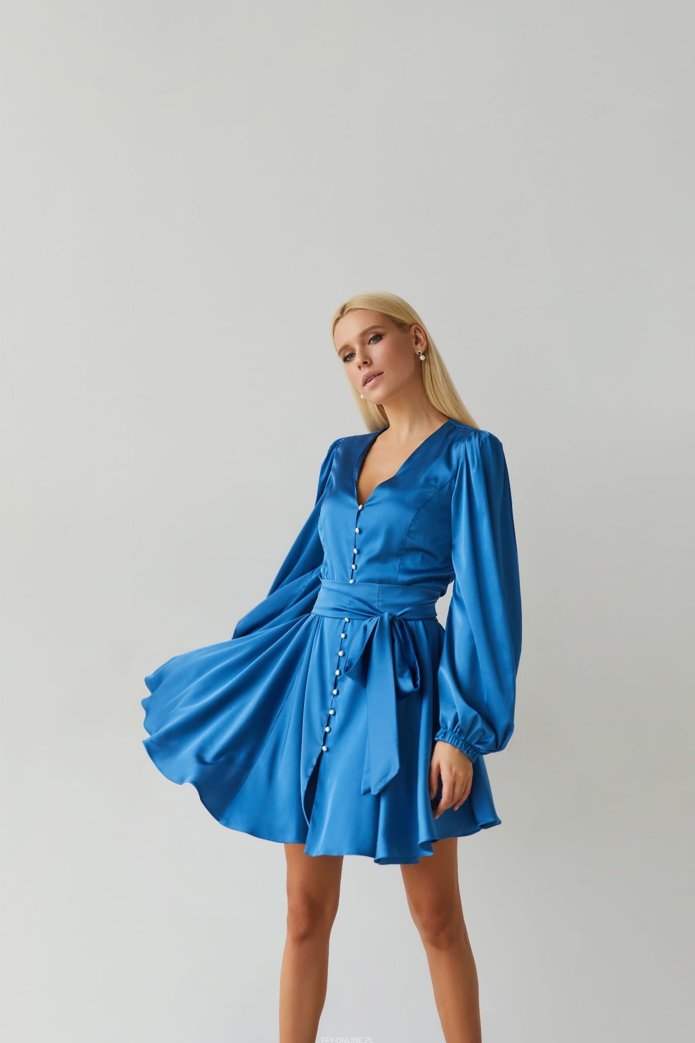 Miss Egoista Satin Dress-Dress-Secret Closet