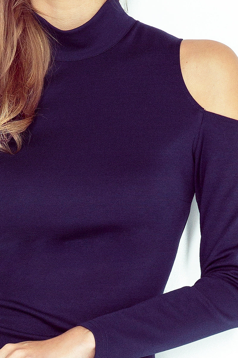 Cut Out Shoulders Dress-Dresses-Secret Closet