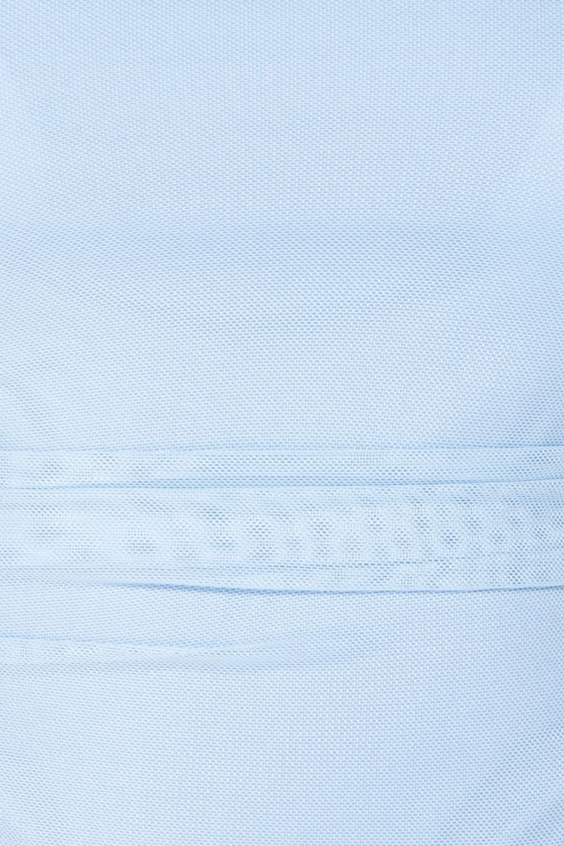 Sheer Ruching Detail Bodysuit-Tops-Secret Closet