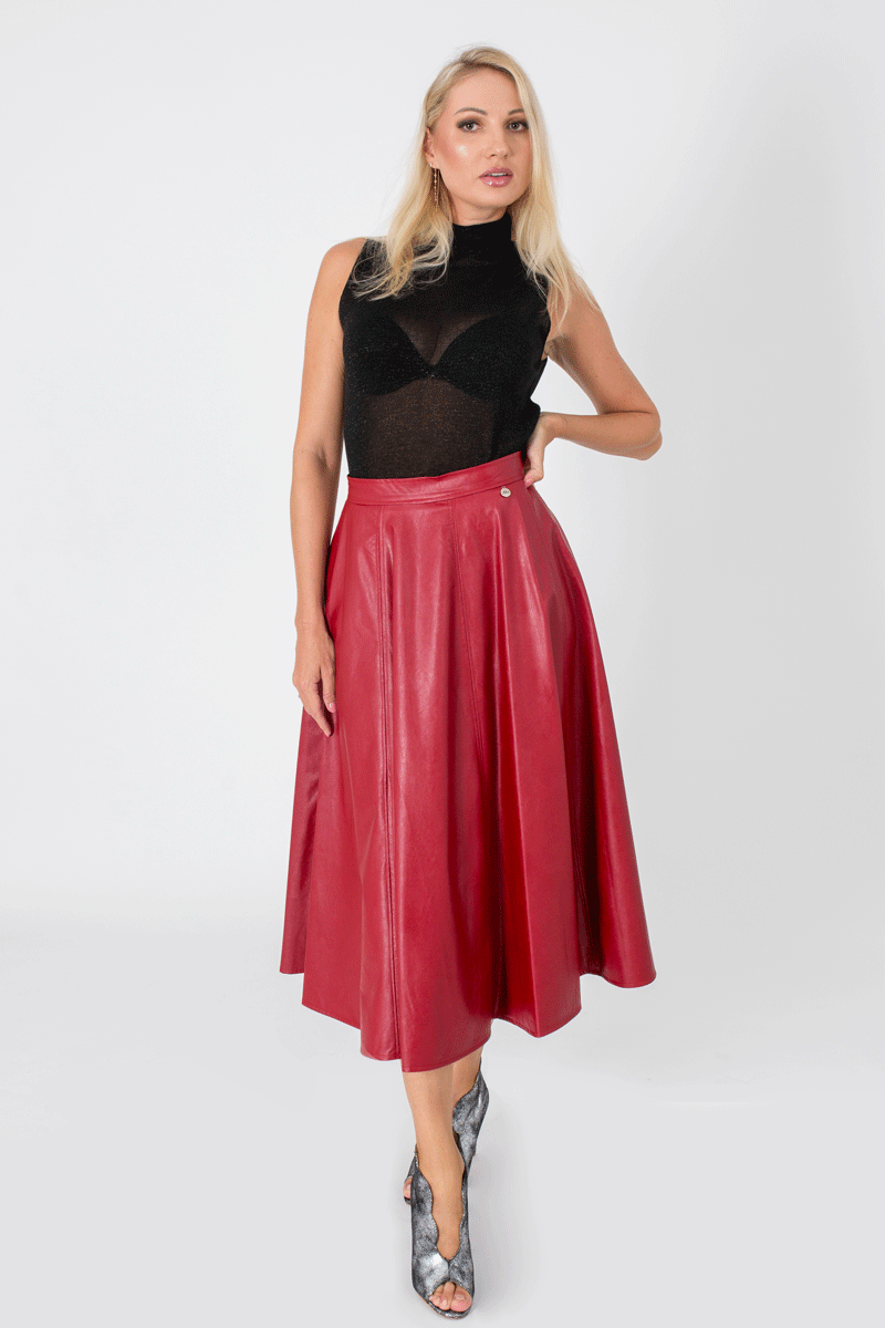 High Turtleneck Fine-Knit Sleeveless Top-Tops-Secret Closet