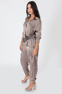 Front Pocket Oversized Shirt