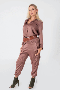 Front Pocket Oversized Shirt
