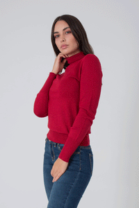 Polo-neck Top