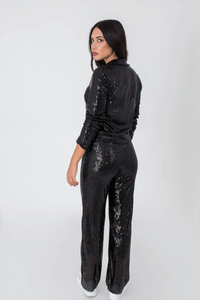 Sequin Wide Leg Pants