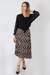 Tie-Neck Blouse-Tops-Secret Closet