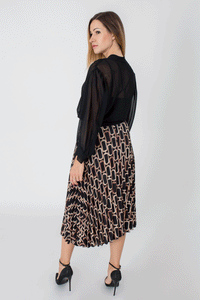 Tie-Neck Blouse-Tops-Secret Closet