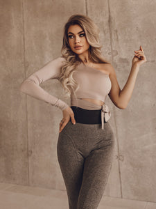 Genza One Shoulder Top-Tops-Secret Closet