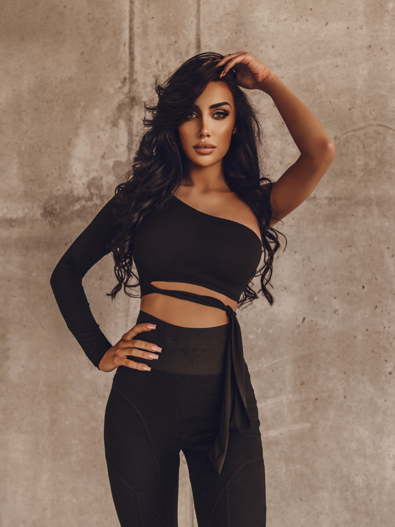 Genza One Shoulder Top-Tops-Secret Closet