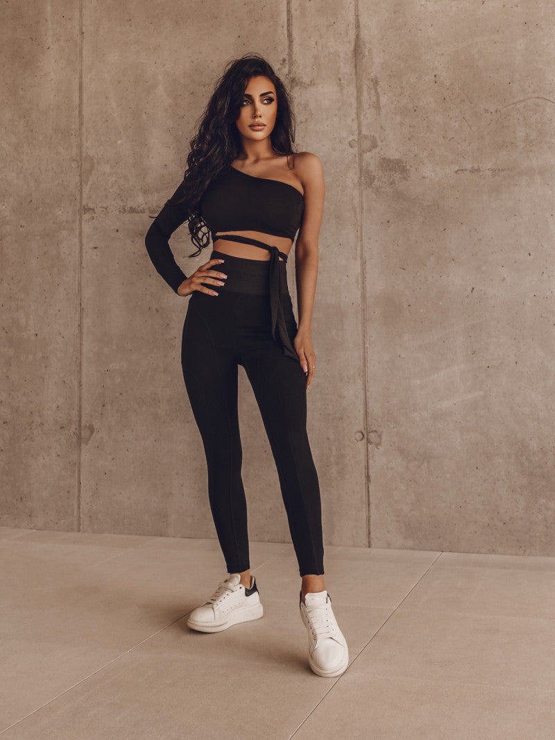 Genza One Shoulder Top-Tops-Secret Closet