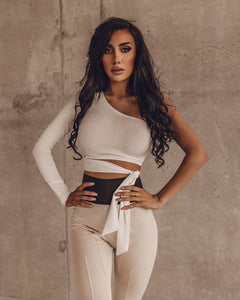 Genza One Shoulder Top-Tops-Secret Closet