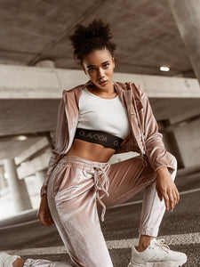 Velour Top and Pants Set-Two Piece Set-Secret Closet